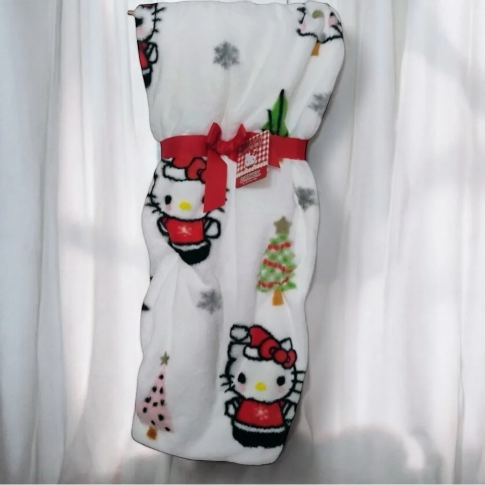 Sanrio Hello Kitty Christmas Holiday Throw Blanket 🎄